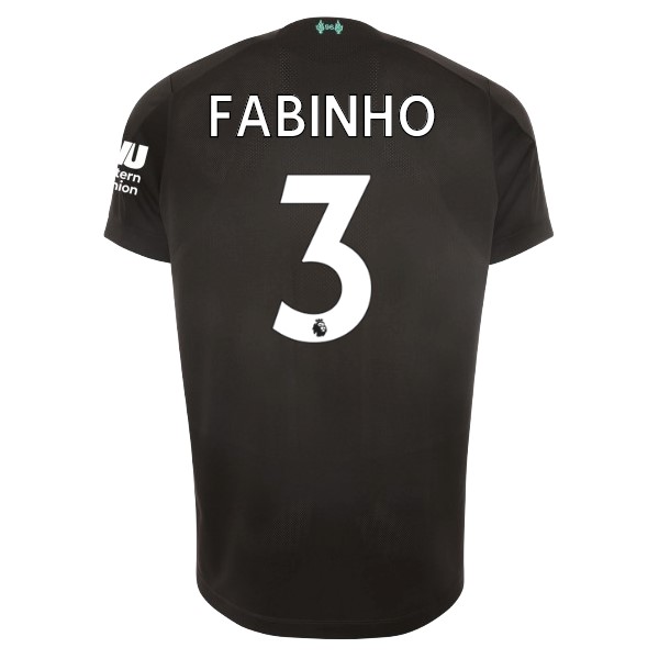 Camiseta Liverpool NO.3 Fabinho 3ª 2019/20 Negro